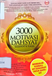Image of 3000 Motivasi Dahsyat - Semangat dan Sukses