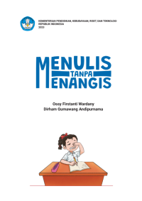 Image of Menulis Tanpa Menangis