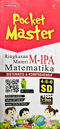 Image of Pocket Master Ringkasan Materi M-IPA kelas 4.5.6 SD
